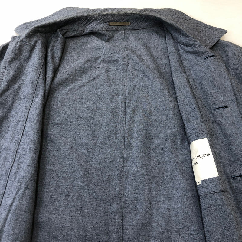 【中古品】【メンズ】 COMME des GARCONS HOMME コムデギャルソンオム 90's SOUTIEN COLLAR COAT IC-100020 AD1994 90年代 ステンカラーコート アウター 140-250401-kk-36-tei サイズ：M カラー：グレー 万代Net店