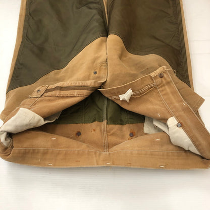 【中古品】【メンズ】 80’s NYLON DOUBLE KNEE HUNTING PANTS WU256 USA製 VINTAGE 80年代 ナイロン ダブルニー ハンティングパンツ ボトムス ヴィンテージ 156-250401-kk-54-tei サイズ：38 カラー：ブラウン 万代Net店