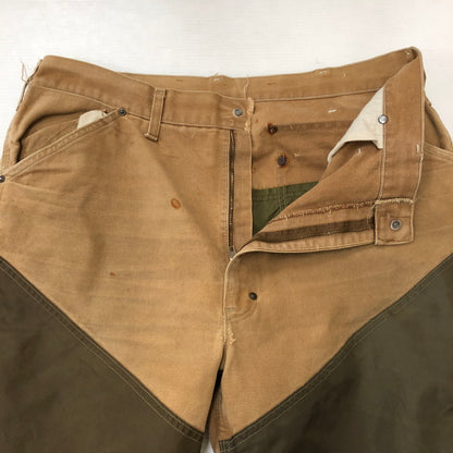 【中古品】【メンズ】 80’s NYLON DOUBLE KNEE HUNTING PANTS WU256 USA製 VINTAGE 80年代 ナイロン ダブルニー ハンティングパンツ ボトムス ヴィンテージ 156-250401-kk-54-tei サイズ：38 カラー：ブラウン 万代Net店
