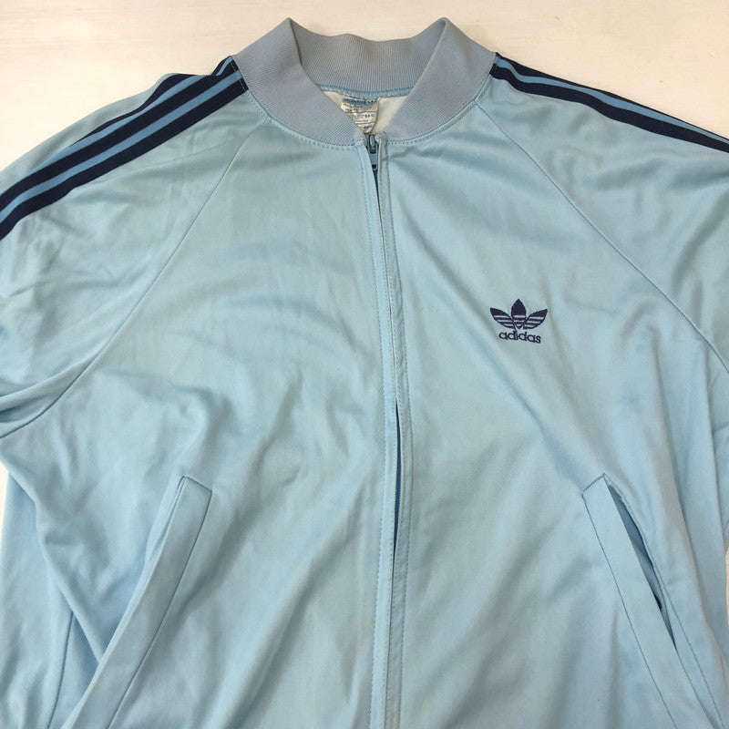 【中古品】【メンズ】 adidas アディダス 70～80’s TRACK JACKET VINTAGE 70-80年代 トラックジャケット ライトアウター ジャージ ヴィンテージ トレフォイルロゴ 148-250401-kk-51-tei サイズ：表記なし 下記参照 カラー：ライトブルー 万代Net店