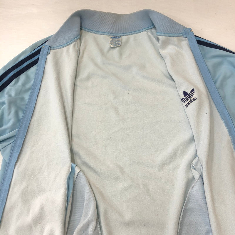 【中古品】【メンズ】 adidas アディダス 70～80’s TRACK JACKET VINTAGE 70-80年代 トラックジャケット ライトアウター ジャージ ヴィンテージ トレフォイルロゴ 148-250401-kk-51-tei サイズ：表記なし 下記参照 カラー：ライトブルー 万代Net店