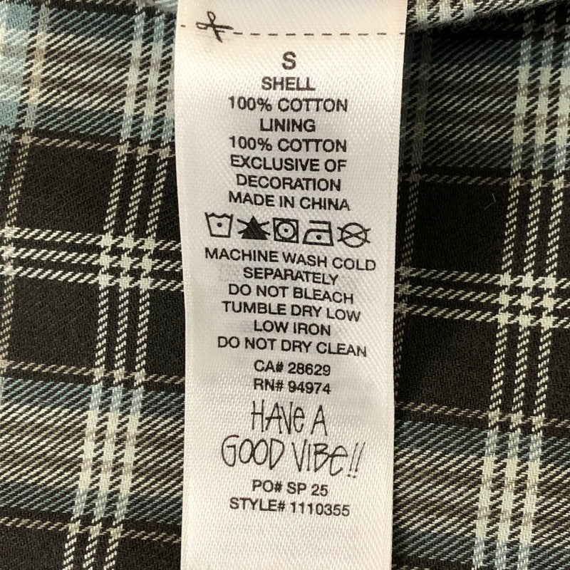 【中古品】【メンズ】 STUSSY ステューシー 25SS HEAVY WASHED CANVAS SHIRT 1110355 ストーンウオッシュ コットンキャンバス シャツジャケット ライトアウター 142-250404-kk-11-fuz サイズ：S カラー：ブラック 万代Net店