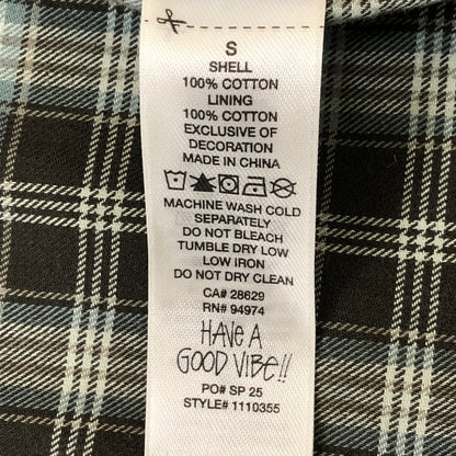 【中古品】【メンズ】 STUSSY ステューシー 25SS HEAVY WASHED CANVAS SHIRT 1110355 ストーンウオッシュ コットンキャンバス シャツジャケット ライトアウター 142-250404-kk-11-fuz サイズ：S カラー：ブラック 万代Net店