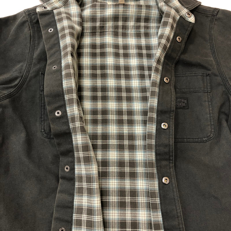 【中古品】【メンズ】 STUSSY ステューシー 25SS HEAVY WASHED CANVAS SHIRT 1110355 ストーンウオッシュ コットンキャンバス シャツジャケット ライトアウター 142-250404-kk-11-fuz サイズ：S カラー：ブラック 万代Net店