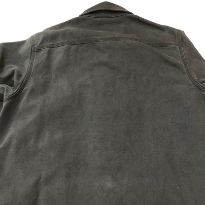 【中古品】【メンズ】 STUSSY ステューシー 25SS HEAVY WASHED CANVAS SHIRT 1110355 ストーンウオッシュ コットンキャンバス シャツジャケット ライトアウター 142-250404-kk-11-fuz サイズ：S カラー：ブラック 万代Net店