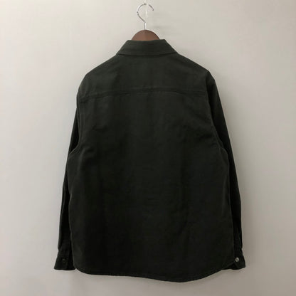 【中古品】【メンズ】 STUSSY ステューシー 25SS HEAVY WASHED CANVAS SHIRT 1110355 ストーンウオッシュ コットンキャンバス シャツジャケット ライトアウター 142-250404-kk-11-fuz サイズ：S カラー：ブラック 万代Net店