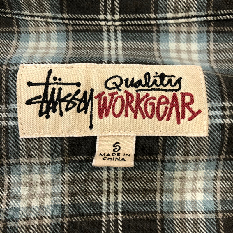 【中古品】【メンズ】 STUSSY ステューシー 25SS HEAVY WASHED CANVAS SHIRT 1110355 ストーンウオッシュ コットンキャンバス シャツジャケット ライトアウター 142-250404-kk-11-fuz サイズ：S カラー：ブラック 万代Net店