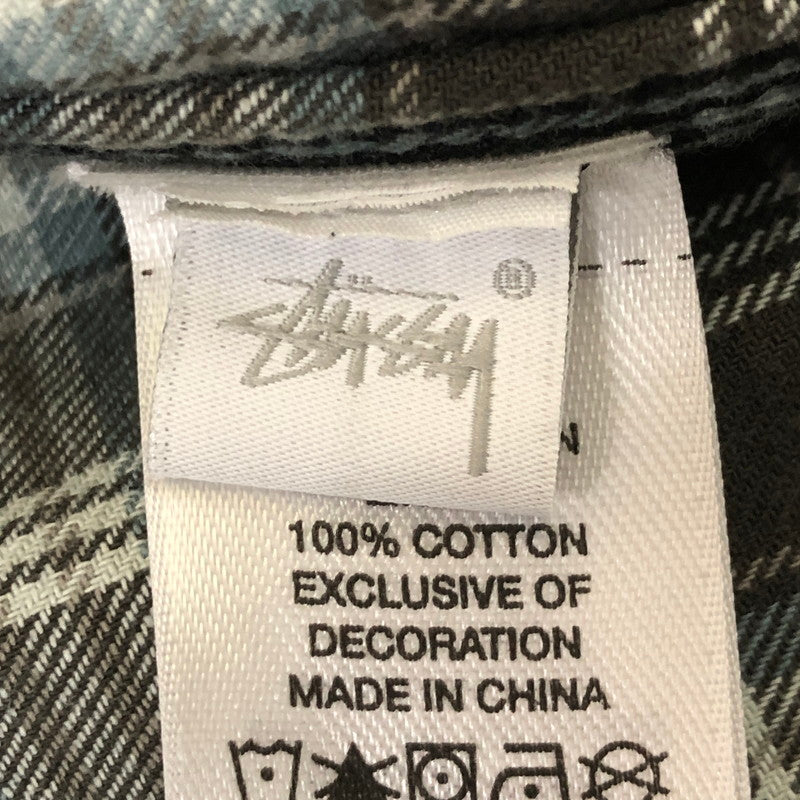 【中古品】【メンズ】 STUSSY ステューシー 25SS HEAVY WASHED CANVAS SHIRT 1110355 ストーンウオッシュ コットンキャンバス シャツジャケット ライトアウター 142-250404-kk-11-fuz サイズ：S カラー：ブラック 万代Net店