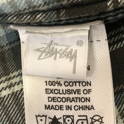 【中古品】【メンズ】 STUSSY ステューシー 25SS HEAVY WASHED CANVAS SHIRT 1110355 ストーンウオッシュ コットンキャンバス シャツジャケット ライトアウター 142-250404-kk-11-fuz サイズ：S カラー：ブラック 万代Net店