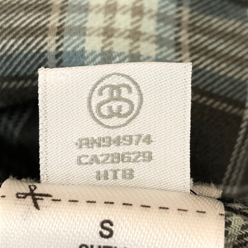 【中古品】【メンズ】 STUSSY ステューシー 25SS HEAVY WASHED CANVAS SHIRT 1110355 ストーンウオッシュ コットンキャンバス シャツジャケット ライトアウター 142-250404-kk-11-fuz サイズ：S カラー：ブラック 万代Net店