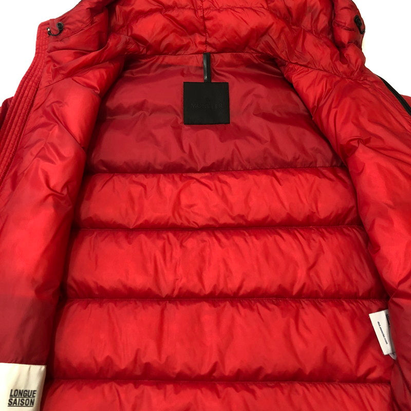 【中古品】【メンズ】 MONCLER モンクレール PROVINS GIUBBOTTO LONGUE SAISO G10911A12300 53279 プロバン アウター ダウンジャケット 141-250404-kk-07-tei サイズ：4 カラー：レッド 万代Net店