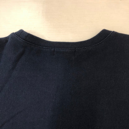 【中古品】【メンズ】 BUDSPOOL バッズプール RYU ONEPOINT LOGO CREWNECK SWEATSHIRT APHRODITEGANG リュー ワンポイント 刺繍 クルーネックスウェットシャツ トップス トレーナー アフロディーテギャング 140-250404-kk-16-tei サイズ：XXL カラー：ネイビー 万代Net店