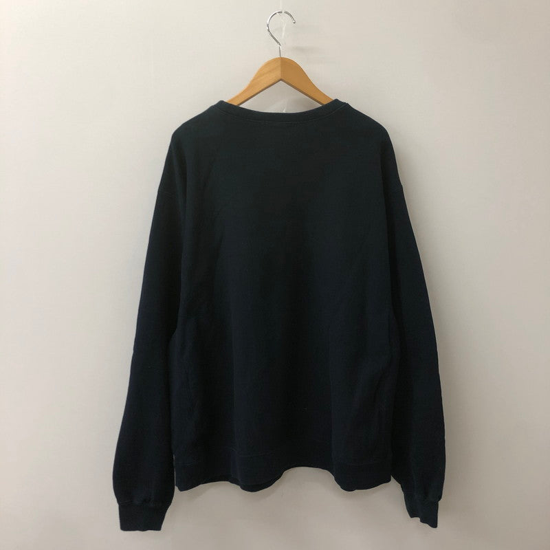 【中古品】【メンズ】 BUDSPOOL バッズプール RYU ONEPOINT LOGO CREWNECK SWEATSHIRT APHRODITEGANG リュー ワンポイント 刺繍 クルーネックスウェットシャツ トップス トレーナー アフロディーテギャング 140-250404-kk-16-tei サイズ：XXL カラー：ネイビー 万代Net店