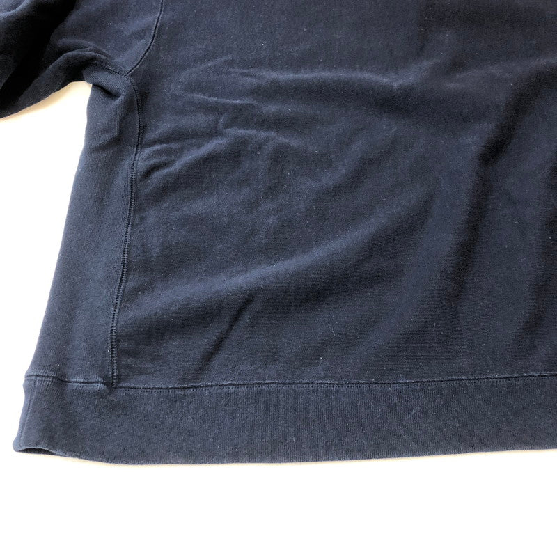 【中古品】【メンズ】 BUDSPOOL バッズプール RYU ONEPOINT LOGO CREWNECK SWEATSHIRT APHRODITEGANG リュー ワンポイント 刺繍 クルーネックスウェットシャツ トップス トレーナー アフロディーテギャング 140-250404-kk-16-tei サイズ：XXL カラー：ネイビー 万代Net店