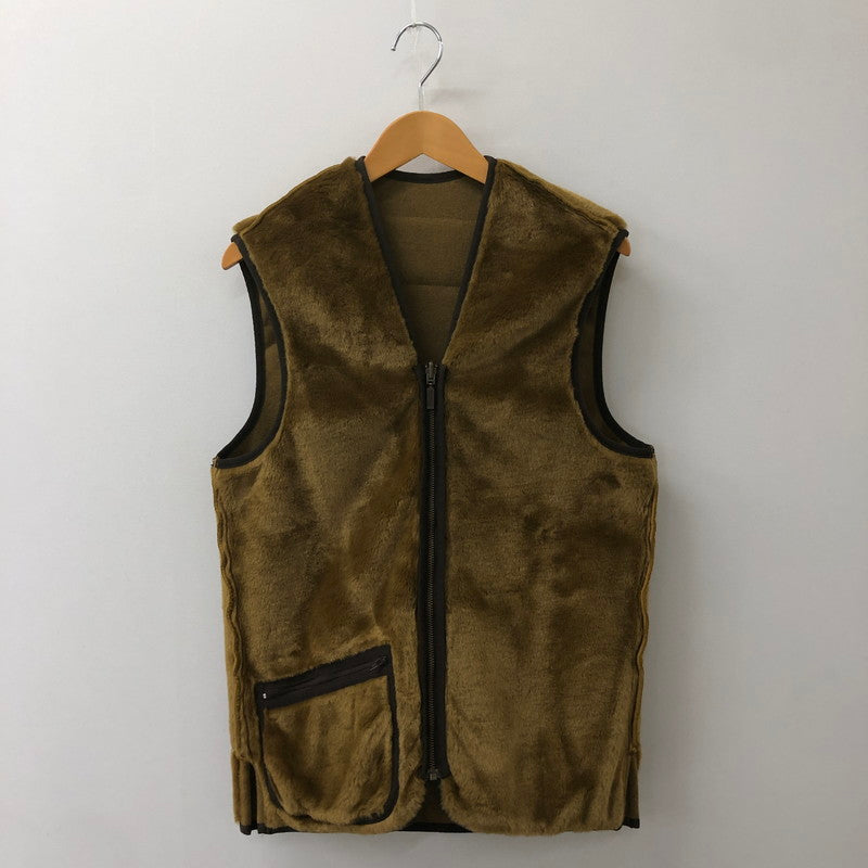 【中古品】【メンズ】 BARBOUR バブアー WARM PILE WAISTCOAT ZIP-IN LINER MLI0004BR31 ウォーム パイル ウエストコート ジップインライナー トップス インナーベスト 141-250406-kk-10-tei サイズ：36 カラー：ブラウン 万代Net店