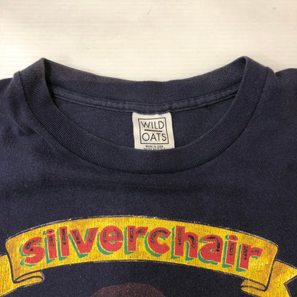 【中古品】【メンズ】 WILD OATS ワイルド・オーツ 90's SILVERCHAIR FREAK SHOW NORTH AMERICAN TOUR 1997 S/S TEE シルバーチェアー フリーク・ショウ ノースアメリカンツアー 1997 Tシャツ 半袖 トップス 145-250406-kk-21-tei サイズ：L カラー：ネイビー 万代Net店