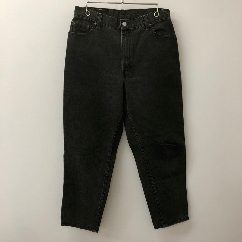 【中古品】【メンズ/レディース】 Levi's リーバイス 00's 550 RELAXED FIT TAPERED DENIM PANT 00年代 550 リラックスフィット テーパードデニムパンツ ボトムス 先染めブラック 156-250406-kk-26-tei サイズ：14 カラー：ブラック 万代Net店