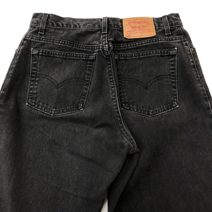 【中古品】【メンズ/レディース】 Levi's リーバイス 00's 550 RELAXED FIT TAPERED DENIM PANT 00年代 550 リラックスフィット テーパードデニムパンツ ボトムス 先染めブラック 156-250406-kk-26-tei サイズ：14 カラー：ブラック 万代Net店