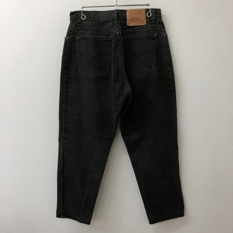 【中古品】【メンズ/レディース】 Levi's リーバイス 00's 550 RELAXED FIT TAPERED DENIM PANT 00年代 550 リラックスフィット テーパードデニムパンツ ボトムス 先染めブラック 156-250406-kk-26-tei サイズ：14 カラー：ブラック 万代Net店