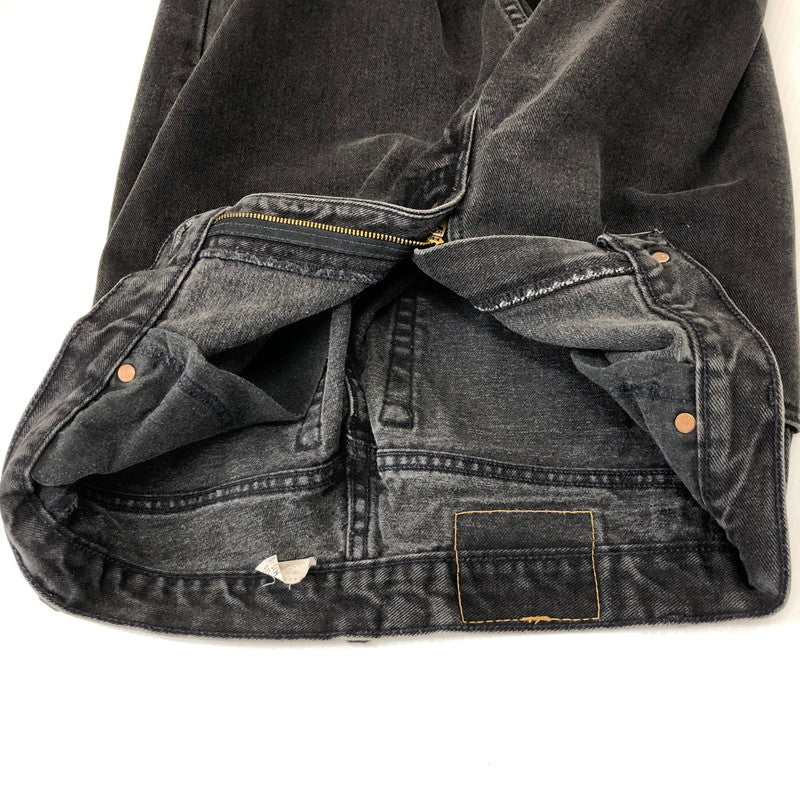 【中古品】【メンズ/レディース】 Levi's リーバイス 00's 550 RELAXED FIT TAPERED DENIM PANT 00年代 550 リラックスフィット テーパードデニムパンツ ボトムス 先染めブラック 156-250406-kk-26-tei サイズ：14 カラー：ブラック 万代Net店