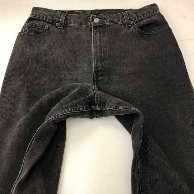 【中古品】【メンズ/レディース】 Levi's リーバイス 00's 550 RELAXED FIT TAPERED DENIM PANT 00年代 550 リラックスフィット テーパードデニムパンツ ボトムス 先染めブラック 156-250406-kk-26-tei サイズ：14 カラー：ブラック 万代Net店
