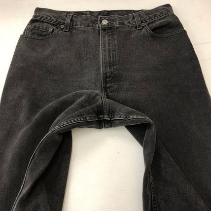 【中古品】【メンズ/レディース】 Levi's リーバイス 00's 550 RELAXED FIT TAPERED DENIM PANT 00年代 550 リラックスフィット テーパードデニムパンツ ボトムス 先染めブラック 156-250406-kk-26-tei サイズ：14 カラー：ブラック 万代Net店