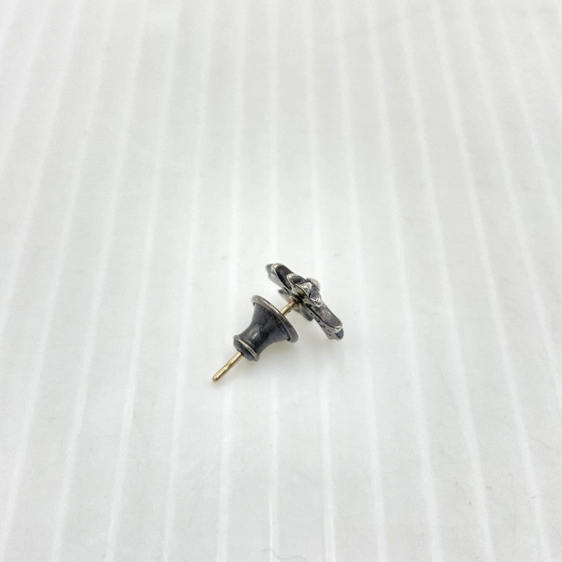 【中古品】【メンズ】 CHROME HEARTS クロムハーツ NO2 CH CRS ナンバー2 CHクロス スタッド シルバー ピアス アクセサリー 190-261027-yo-34-teih カラー：シルバー 万代Net店