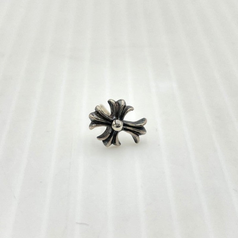 【中古品】【メンズ】 CHROME HEARTS クロムハーツ NO2 CH CRS ナンバー2 CHクロス スタッド シルバー ピアス アクセサリー 190-261027-yo-34-teih カラー：シルバー 万代Net店