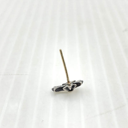 【中古品】【メンズ】 CHROME HEARTS クロムハーツ NO2 CH CRS ナンバー2 CHクロス スタッド シルバー ピアス アクセサリー 190-261027-yo-34-teih カラー：シルバー 万代Net店
