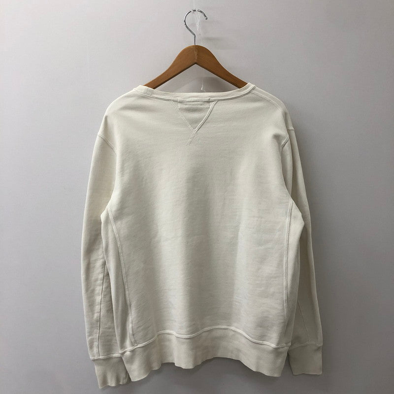 【中古品】【メンズ】 REMI RELIEF レミレリーフ COTTON CREWNECK SWEAT コットン クルーネックスウェット トップス トレーナー 145-250411-kk-08-tei サイズ：M カラー：ホワイト 万代Net店