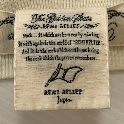 【中古品】【メンズ】 REMI RELIEF レミレリーフ COTTON CREWNECK SWEAT コットン クルーネックスウェット トップス トレーナー 145-250411-kk-08-tei サイズ：M カラー：ホワイト 万代Net店