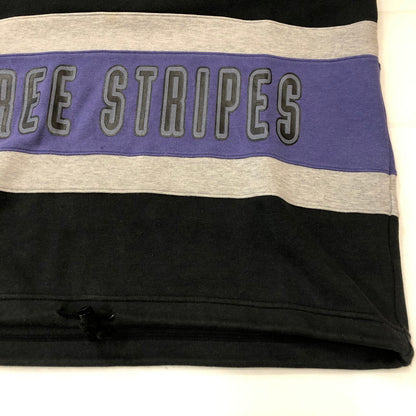 【中古品】【メンズ】 adidas アディダス 90's HIGHNECK SWEATSHIRT AA-4313 90年代 ハイネック スウェットシャツ デサント期 トップス トレーナー 148-250411-kk-21-fuz サイズ：M-L カラー：ブラック/パープル 万代Net店