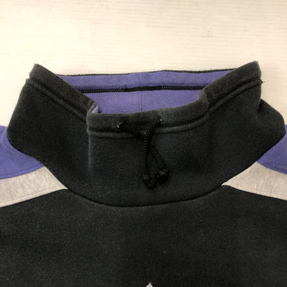 【中古品】【メンズ】 adidas アディダス 90's HIGHNECK SWEATSHIRT AA-4313 90年代 ハイネック スウェットシャツ デサント期 トップス トレーナー 148-250411-kk-21-fuz サイズ：M-L カラー：ブラック/パープル 万代Net店