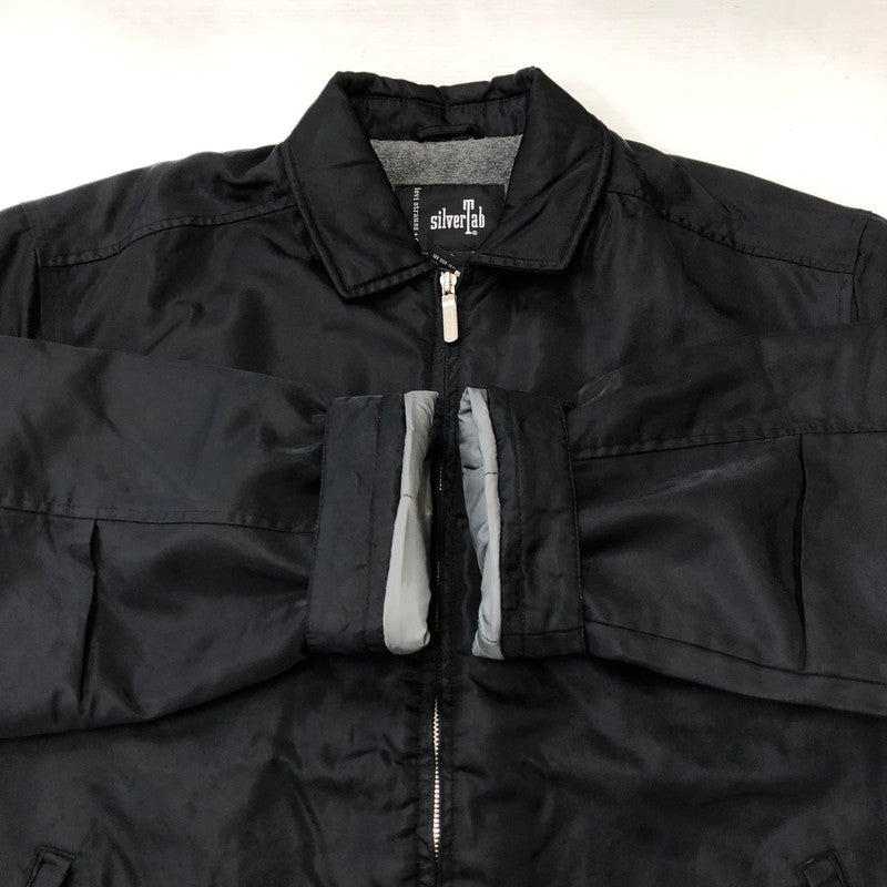 【中古品】【メンズ】 Levi's リーバイス 00's SILVER TAB NYLON ZIP UP BLOUSON 069210 00年代 シルバータブ ナイロン ジップアップブルゾン アウター 中綿ジャケット 145-250411-kk-12-tei サイズ：M カラー：ブラック 万代Net店