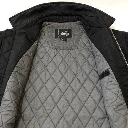 【中古品】【メンズ】 Levi's リーバイス 00's SILVER TAB NYLON ZIP UP BLOUSON 069210 00年代 シルバータブ ナイロン ジップアップブルゾン アウター 中綿ジャケット 145-250411-kk-12-tei サイズ：M カラー：ブラック 万代Net店