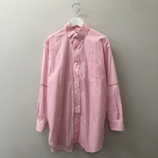 【中古品】【レディース】 Ron Herman ロンハーマン L/S STRIPE SHIRT 3510700171 ロングスリーブ ストライプシャツ 長袖 トップス 170-250411-kk-26-tei サイズ：表記無し 下記参照 カラー：ピンク 万代Net店