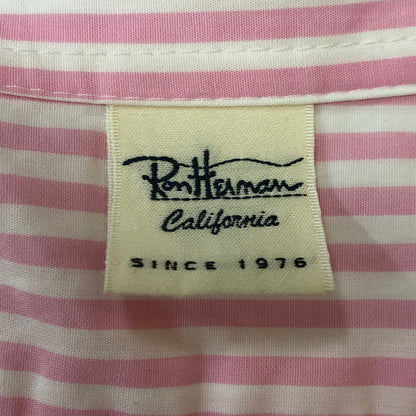 【中古品】【レディース】 Ron Herman ロンハーマン L/S STRIPE SHIRT 3510700171 ロングスリーブ ストライプシャツ 長袖 トップス 170-250411-kk-26-tei サイズ：表記無し 下記参照 カラー：ピンク 万代Net店