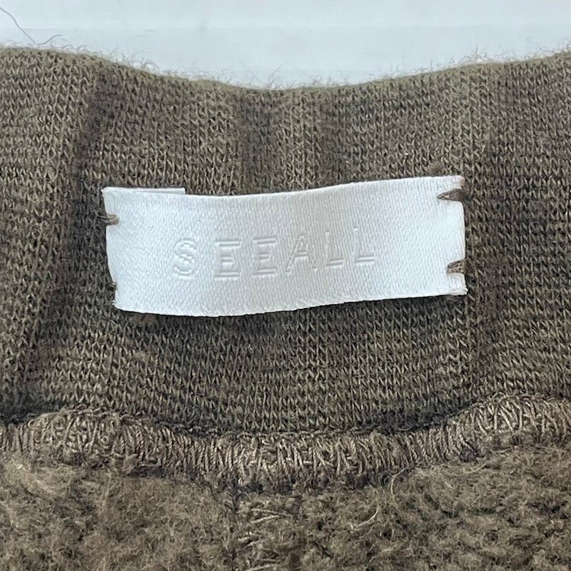 【中古品】【レディース】 SEEALL シーオール YAK TERRY SWEAT BUGGY PANTS SAU312 SW984 ヤクテリー スウェット バギーパンツ ボトムス 171-250717-yo-32-tei サイズ：2 カラー：カーキ 万代Net店
