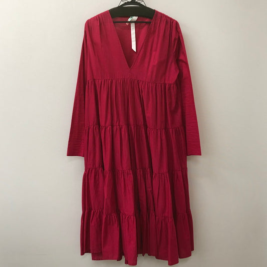 【中古品】【レディース】 MERLETTE マーレット TIERED DRESS ティアードワンピース オールインワン トップス 170-250412-kk-23-tei サイズ：S カラー：マゼンダ 万代Net店