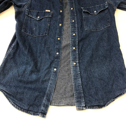 【中古品】【メンズ】 Carhartt カーハート L/S DENIM WESTERN SHIRT ロングスリーブ デニムウエスタンシャツ 長袖 トップス 145-250419-kk-16-fuz サイズ：表記不明 下記参照 カラー：インディゴ 万代Net店