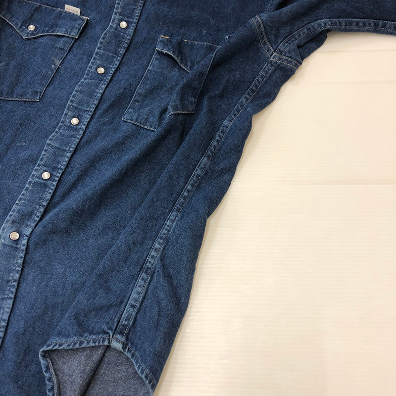 【中古品】【メンズ】 Carhartt カーハート L/S DENIM WESTERN SHIRT ロングスリーブ デニムウエスタンシャツ 長袖 トップス 145-250419-kk-16-fuz サイズ：表記不明 下記参照 カラー：インディゴ 万代Net店