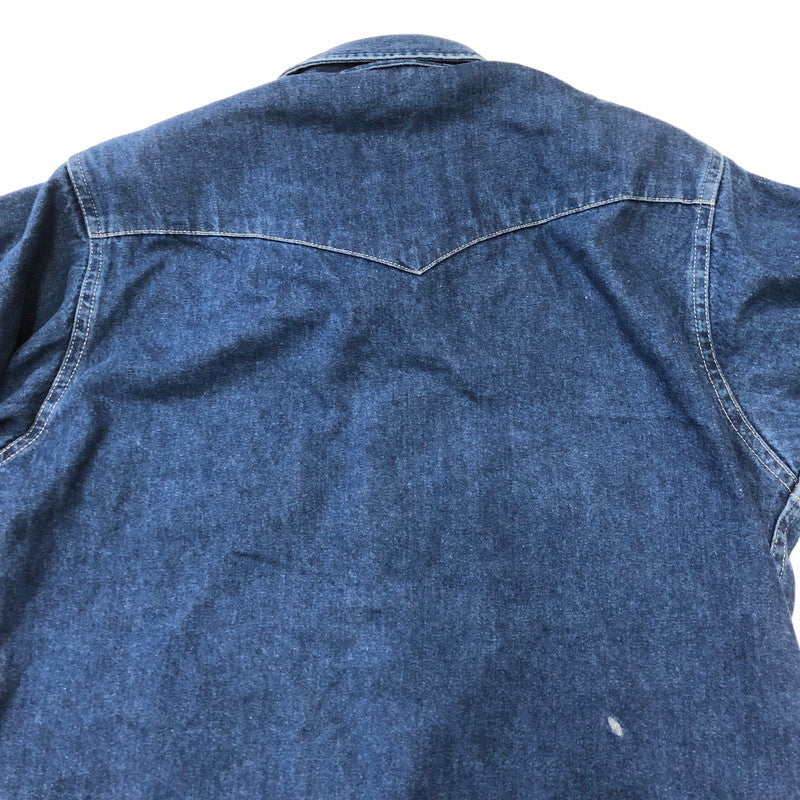 【中古品】【メンズ】 Carhartt カーハート L/S DENIM WESTERN SHIRT ロングスリーブ デニムウエスタンシャツ 長袖 トップス 145-250419-kk-16-fuz サイズ：表記不明 下記参照 カラー：インディゴ 万代Net店