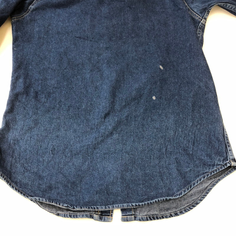 【中古品】【メンズ】 Carhartt カーハート L/S DENIM WESTERN SHIRT ロングスリーブ デニムウエスタンシャツ 長袖 トップス 145-250419-kk-16-fuz サイズ：表記不明 下記参照 カラー：インディゴ 万代Net店