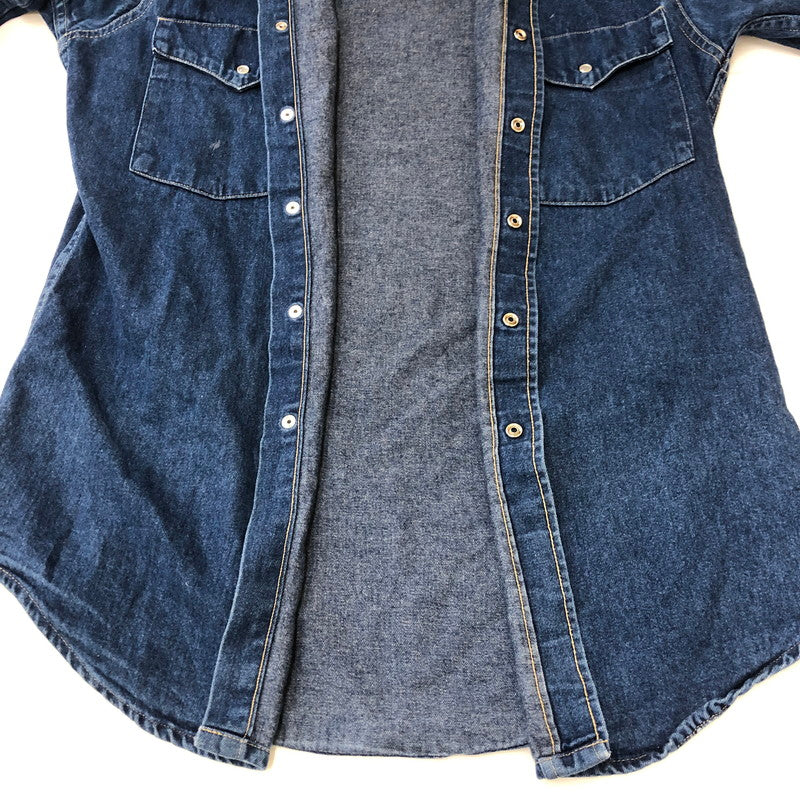 【中古品】【メンズ】 Carhartt カーハート L/S DENIM WESTERN SHIRT ロングスリーブ デニムウエスタンシャツ 長袖 トップス 145-250419-kk-16-fuz サイズ：表記不明 下記参照 カラー：インディゴ 万代Net店