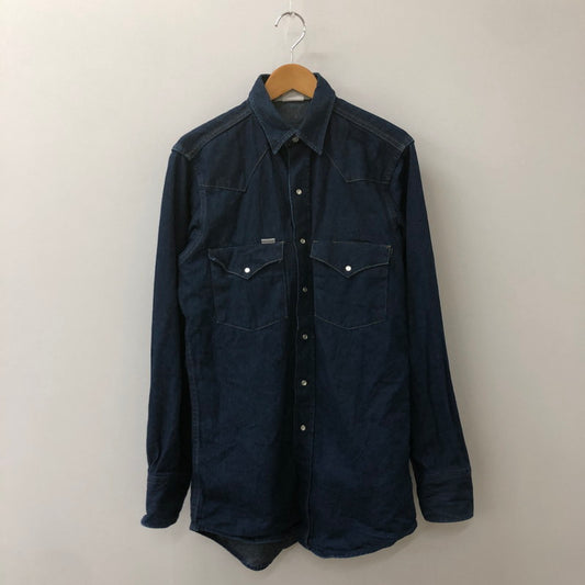 【中古品】【メンズ】 Carhartt カーハート L/S DENIM WESTERN SHIRT ロングスリーブ デニムウエスタンシャツ 長袖 トップス 145-250419-kk-17-tei サイズ：15.5 カラー：インディゴ 万代Net店