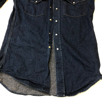 【中古品】【メンズ】 Carhartt カーハート L/S DENIM WESTERN SHIRT ロングスリーブ デニムウエスタンシャツ 長袖 トップス 145-250419-kk-17-tei サイズ：15.5 カラー：インディゴ 万代Net店