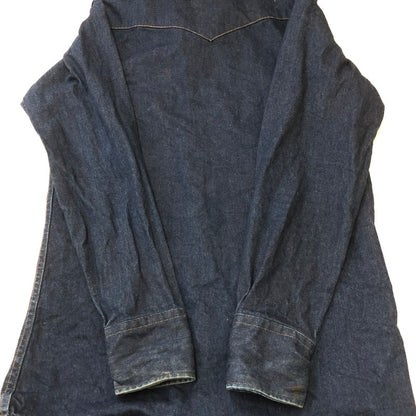 【中古品】【メンズ】 Carhartt カーハート L/S DENIM WESTERN SHIRT ロングスリーブ デニムウエスタンシャツ 長袖 トップス 145-250419-kk-17-tei サイズ：15.5 カラー：インディゴ 万代Net店