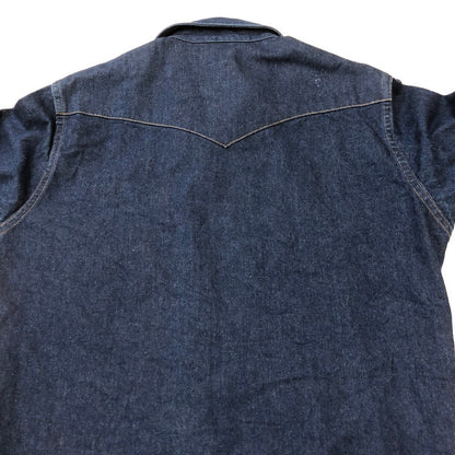 【中古品】【メンズ】 Carhartt カーハート L/S DENIM WESTERN SHIRT ロングスリーブ デニムウエスタンシャツ 長袖 トップス 145-250419-kk-17-tei サイズ：15.5 カラー：インディゴ 万代Net店