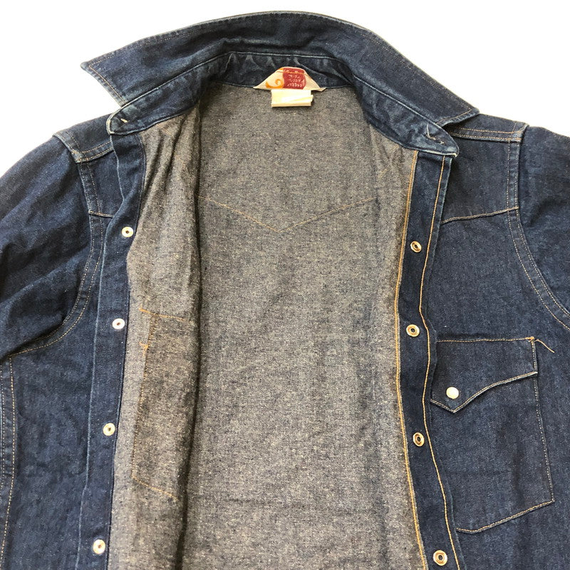 【中古品】【メンズ】 Carhartt カーハート L/S DENIM WESTERN SHIRT ロングスリーブ デニムウエスタンシャツ 長袖 トップス 145-250419-kk-17-tei サイズ：15.5 カラー：インディゴ 万代Net店