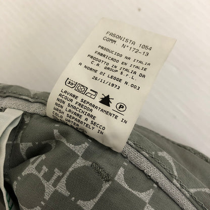 【中古品】【メンズ】 ENTRE AMIS アントレアアミ CENTER PRESS SLACKS スラックス ボタンフライ コットンパンツ チノパン テーパード タグ付き 158-250422-nm-02-tei サイズ：35 カラー：カーキ/オリーブ系 万代Net店